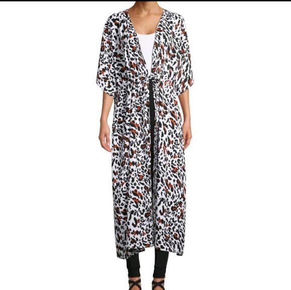 No Boundaries Tops - Animal Print Swimsuit Cover-up/Cardigan